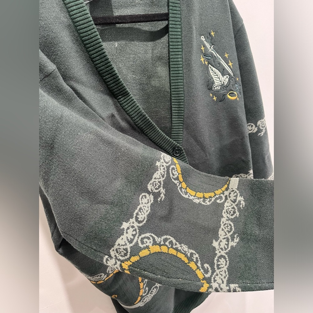 Rare! The Lord Of The Rings Lórien leaf and the One Ring Cardigan (Unisex) - Picture 7 of 9